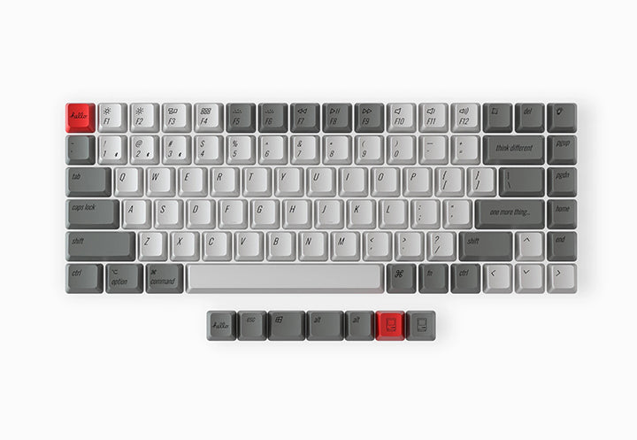 Keychron K2 キーボードK2 Retro Mac キーキャップ　セット Keychron K2 : OEM Profile PBT Retroキーキャップセット レビュー