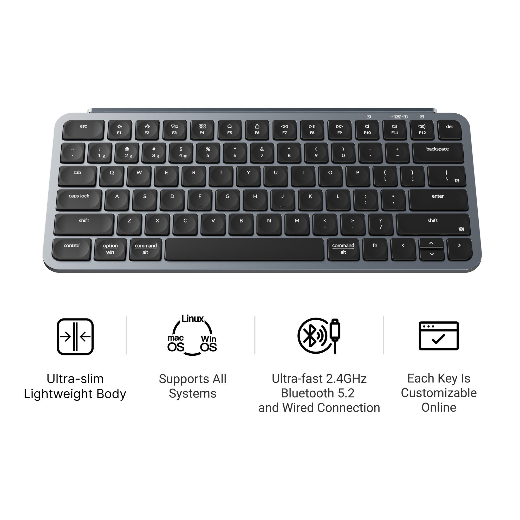 Keychron B1 Pro ワイヤレスキーボード & M6ワイヤレスマウス Keychron B1 Pro Ultra-Slim Wireless Keyboard