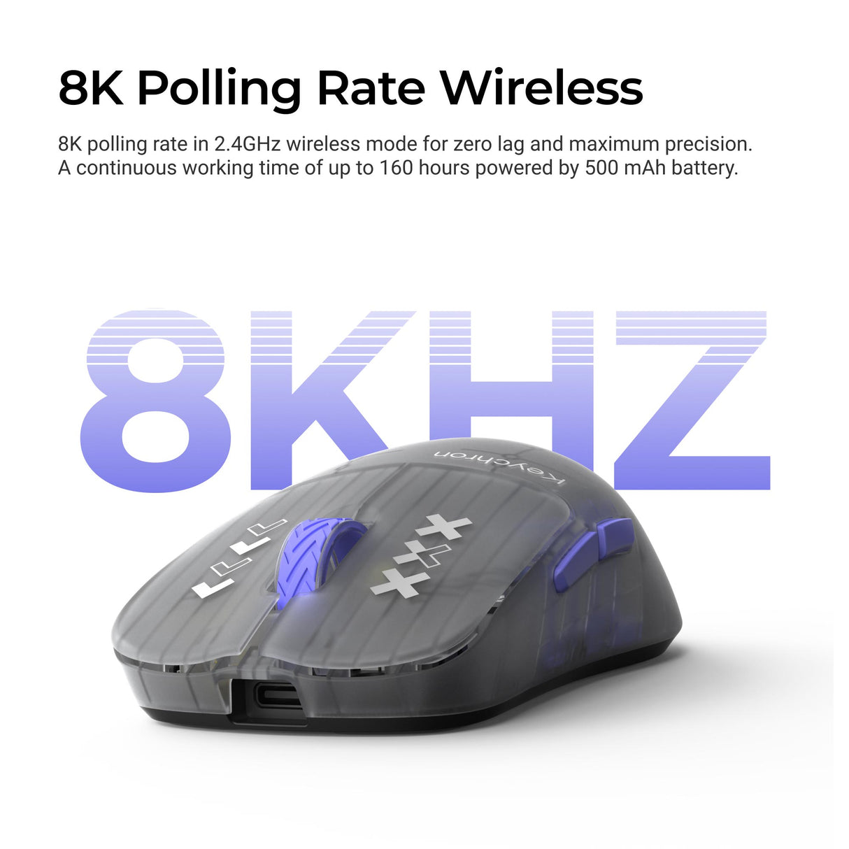 Keychron G3 Ultra Light Wireless Mouse 8K Polling Rate