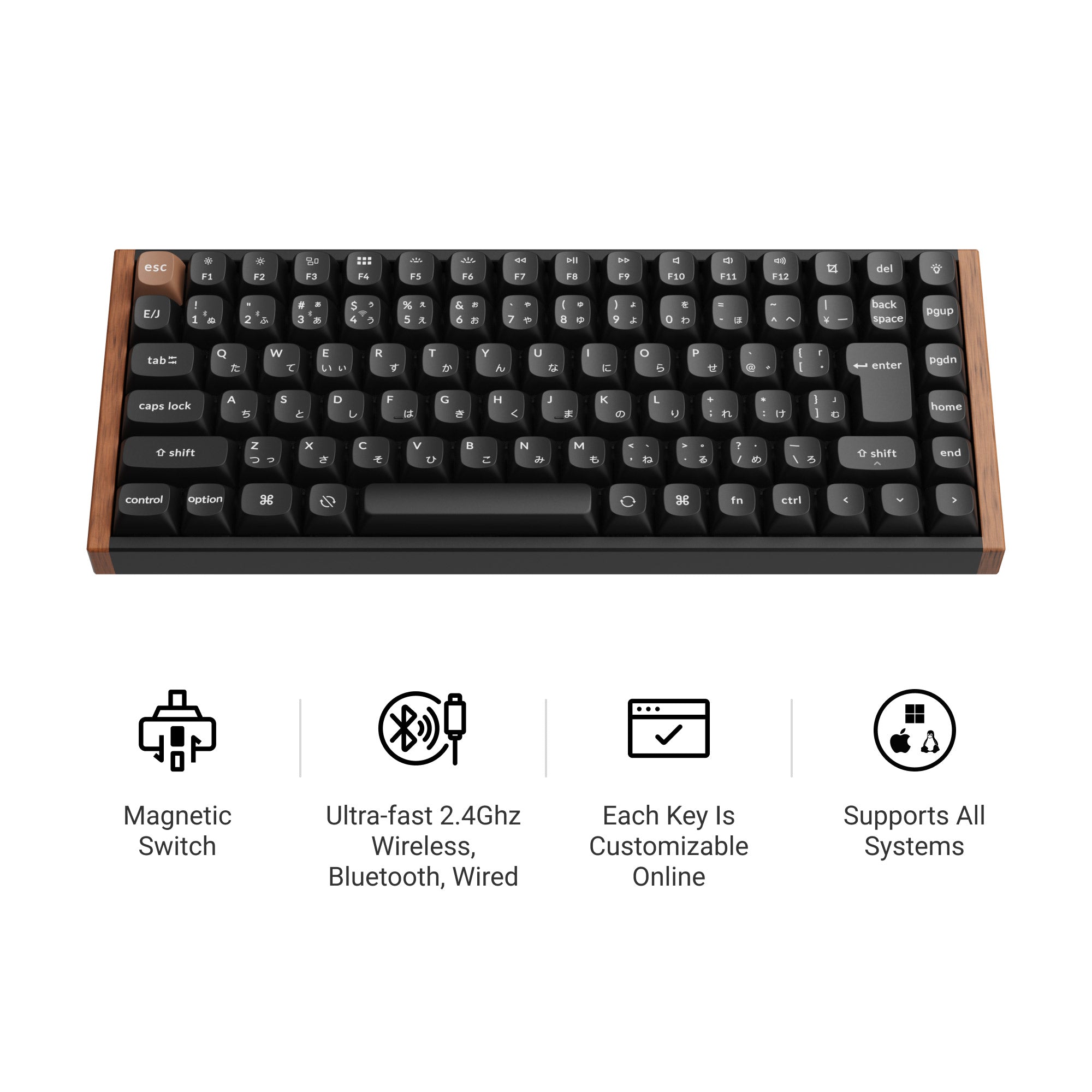 Keychron K2 HE Wireless Magnetic Switch Custom Keyboard