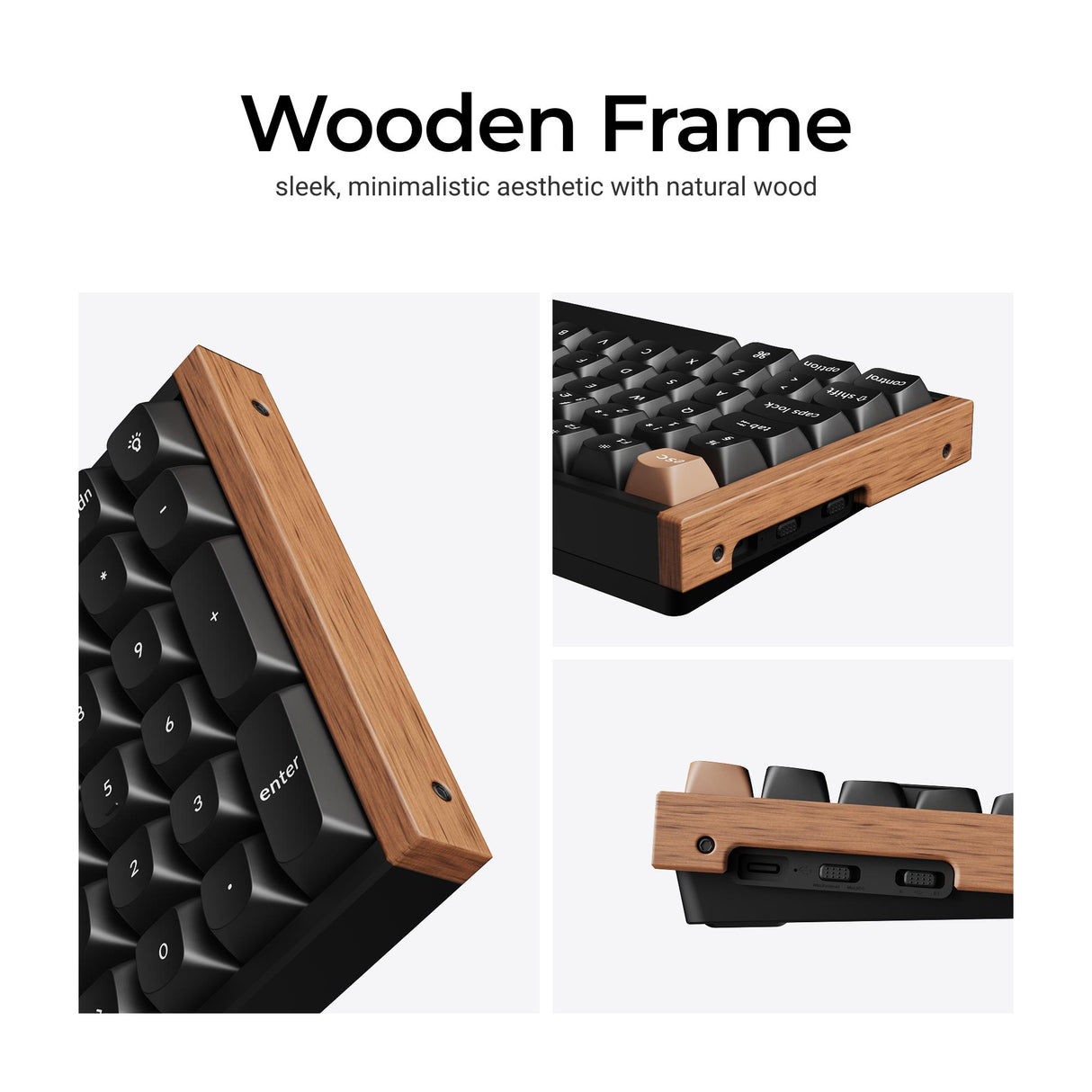 Keychron K4 HE ISO Wooden Frame