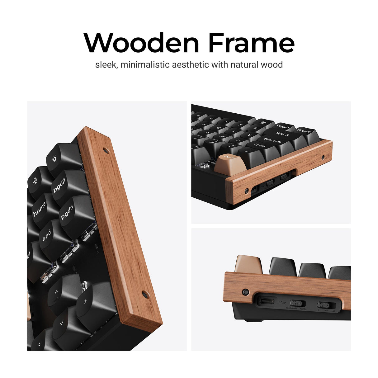 Keychron K8 HE JIS Wooden Frame