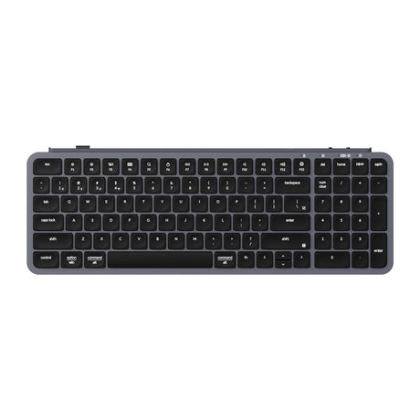 Keychron B2 Pro Ultra Slim Wireless Keyboard 96 Percent Layout for Mac Windows and Android Spae Gray