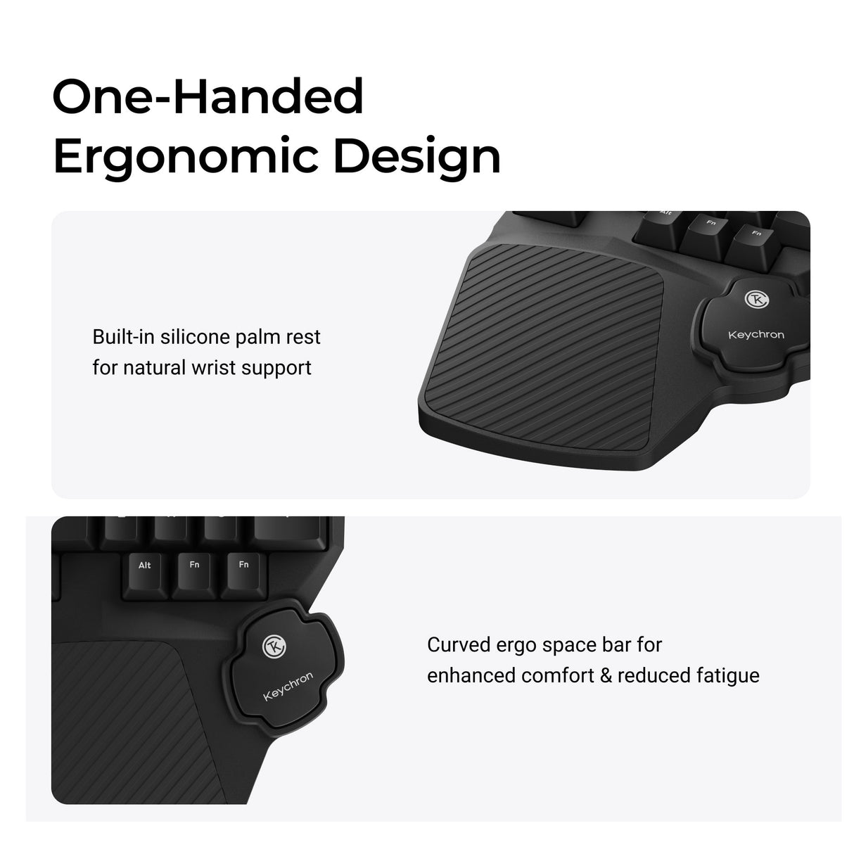 Keychron C0 HE One-Handed Ergonomic Design