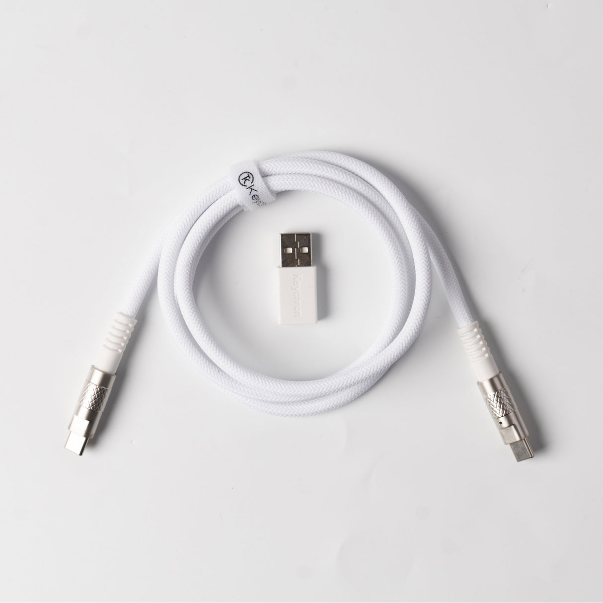 Keychron Double-Sleeved Geek Cable 8K-White