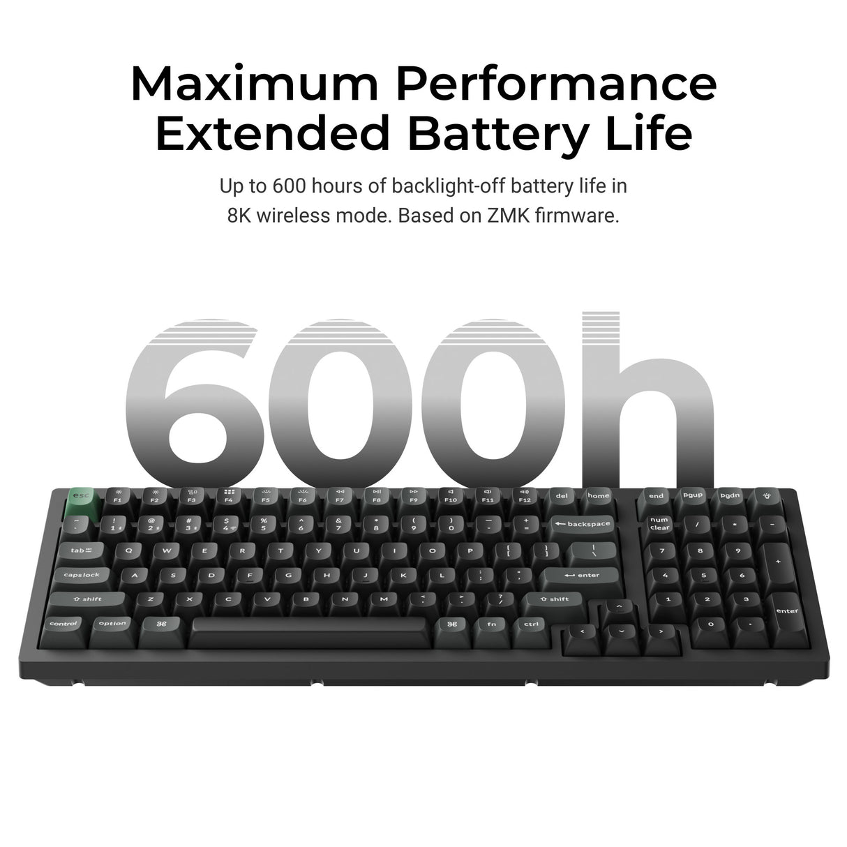 Keychron K10 Ultra 8K Wireless Custom Mechanical Keyboard 600 Battery Life