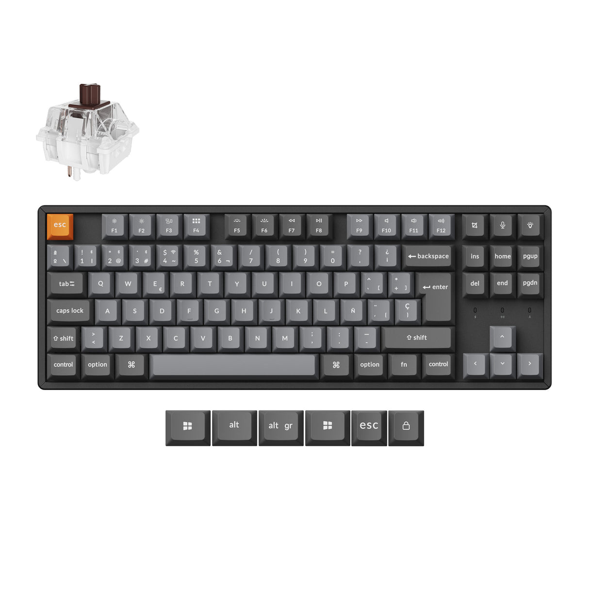 Keychron-K8-Max-QMK-Wireless-Custom-Mechanical-Keyboard-80_-Layout-Fully-Assembled-for-Mac-Windows-Linux-Keychron-ISO-ES-Layout-2