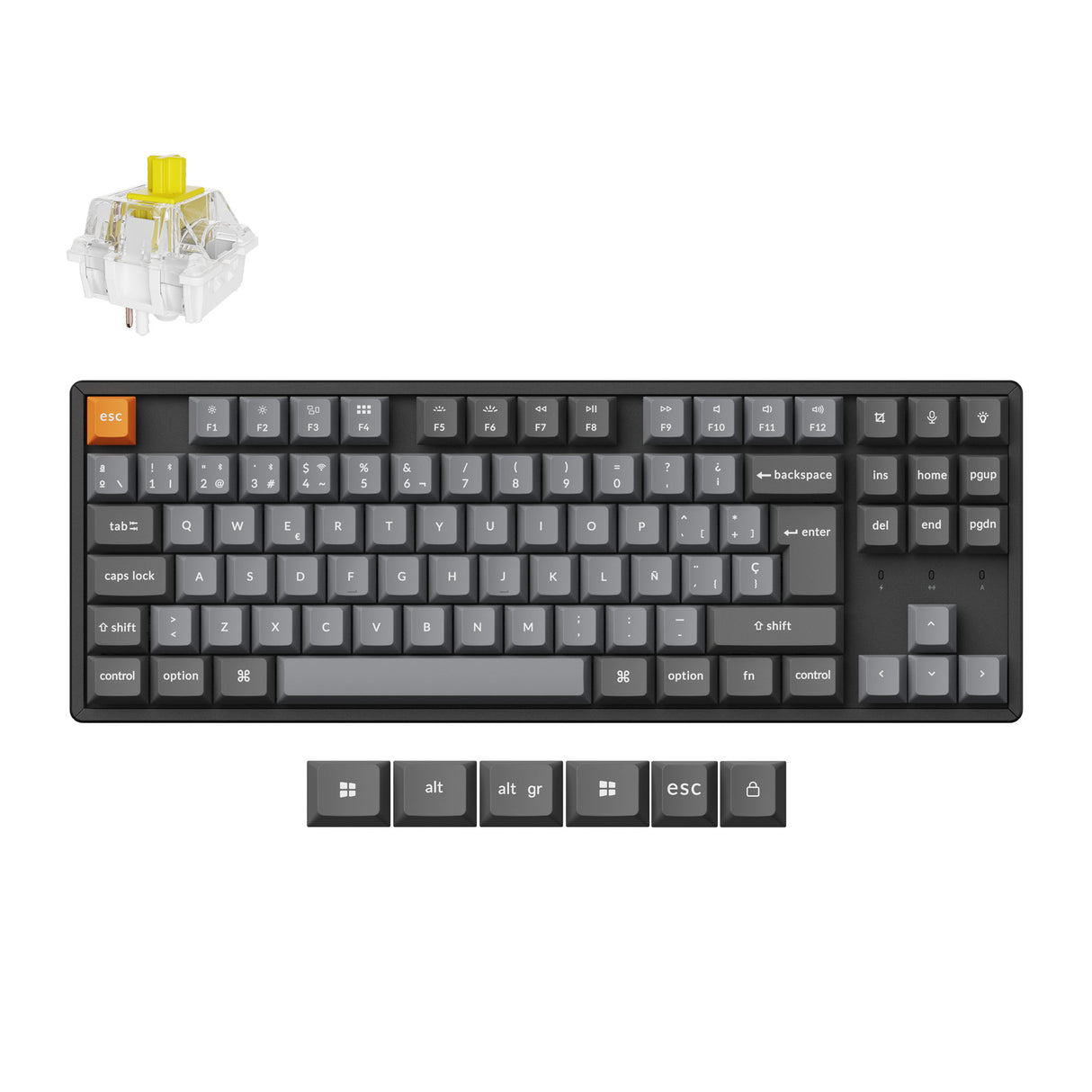 Keychron-K8-Max-QMK-Wireless-Custom-Mechanical-Keyboard-80_-Layout-Fully-Assembled-for-Mac-Windows-Linux-Keychron-ISO-ES-Layout-3