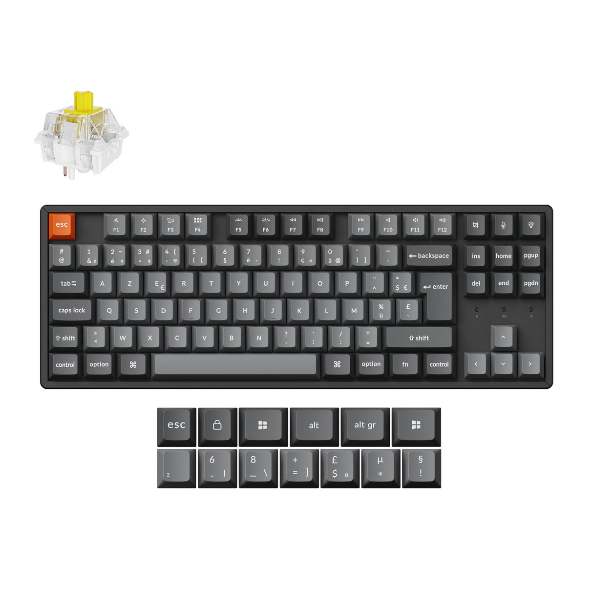 Keychron-K8-Max-QMK-Wireless-Custom-Mechanical-Keyboard-80_-Layout-Fully-Assembled-for-Mac-Windows-Linux-Keychron-ISO-FR-Layout-3