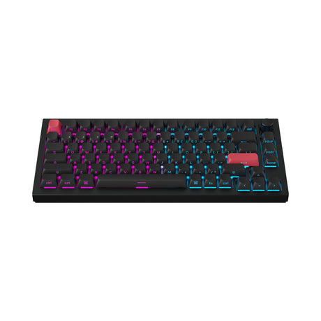 Keychron Q1 Max QMK VIA Wireless Custom Mechanical Keyboard 75% Layout Aluminum Black Side-Printed PBT Keycaps for Mac Windows Linux