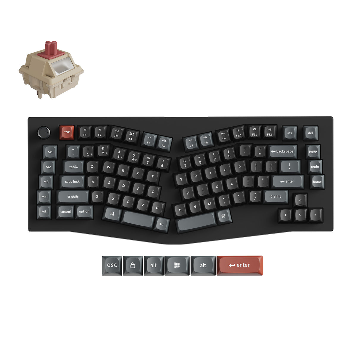 Keychron-V10-Ultra-8K-Alice-Red-Switch