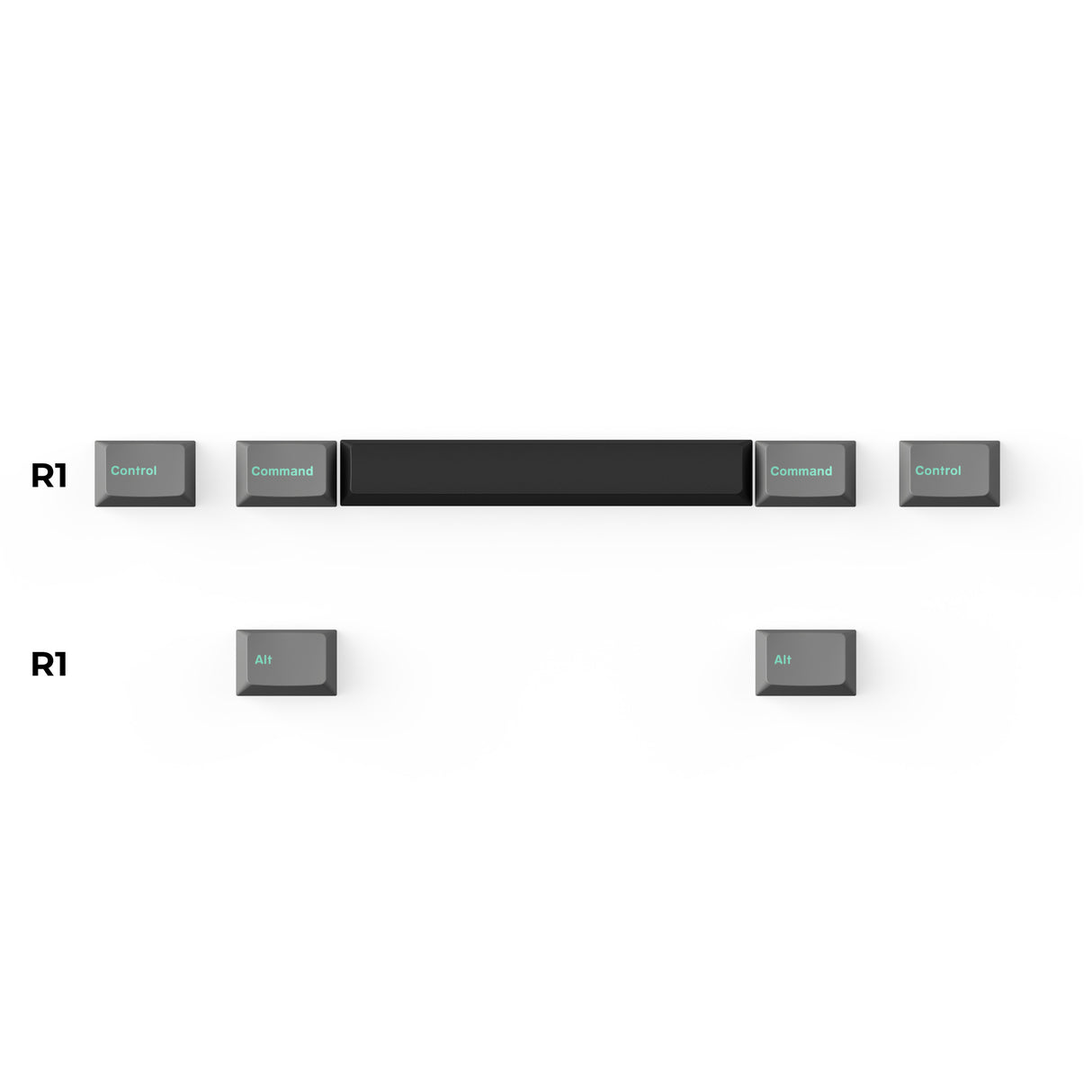 Keychron double shot PBT Cherry profile full set keycap set hacker for ANSI ISO WKL layout