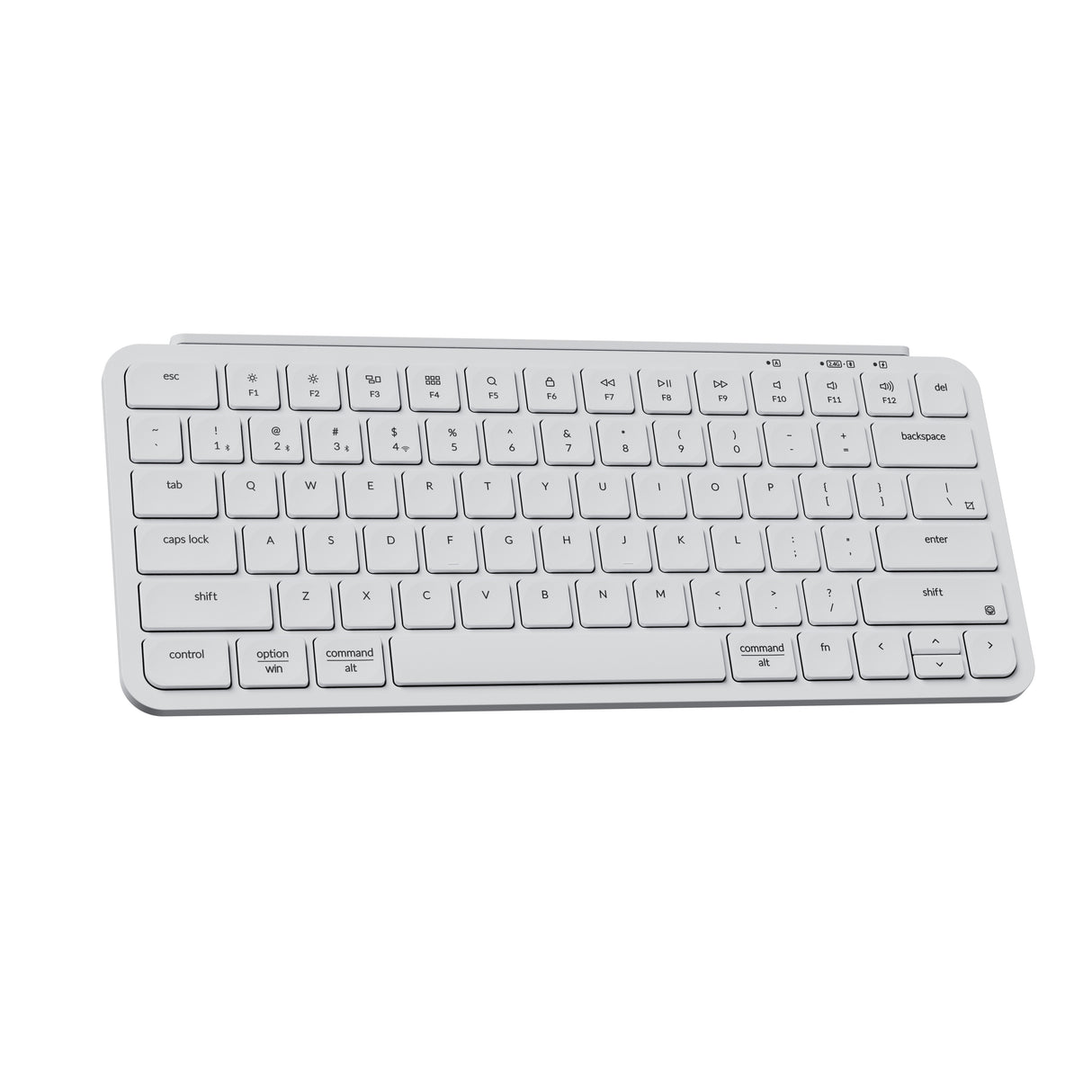 Keychron B1 Pro Ultra Slim Wireless Keyboard 75 Percent Layout for Mac Windows and Android Ivory White