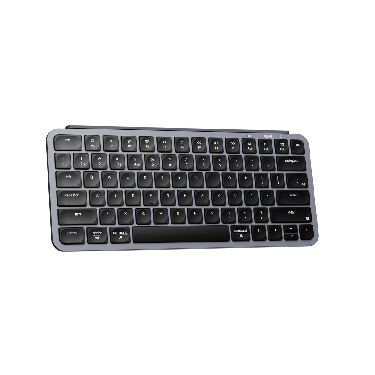 Keychron B1 Pro Ultra Slim Wireless Keyboards 75 Percent Layout for Mac Windows and Android Space Gray