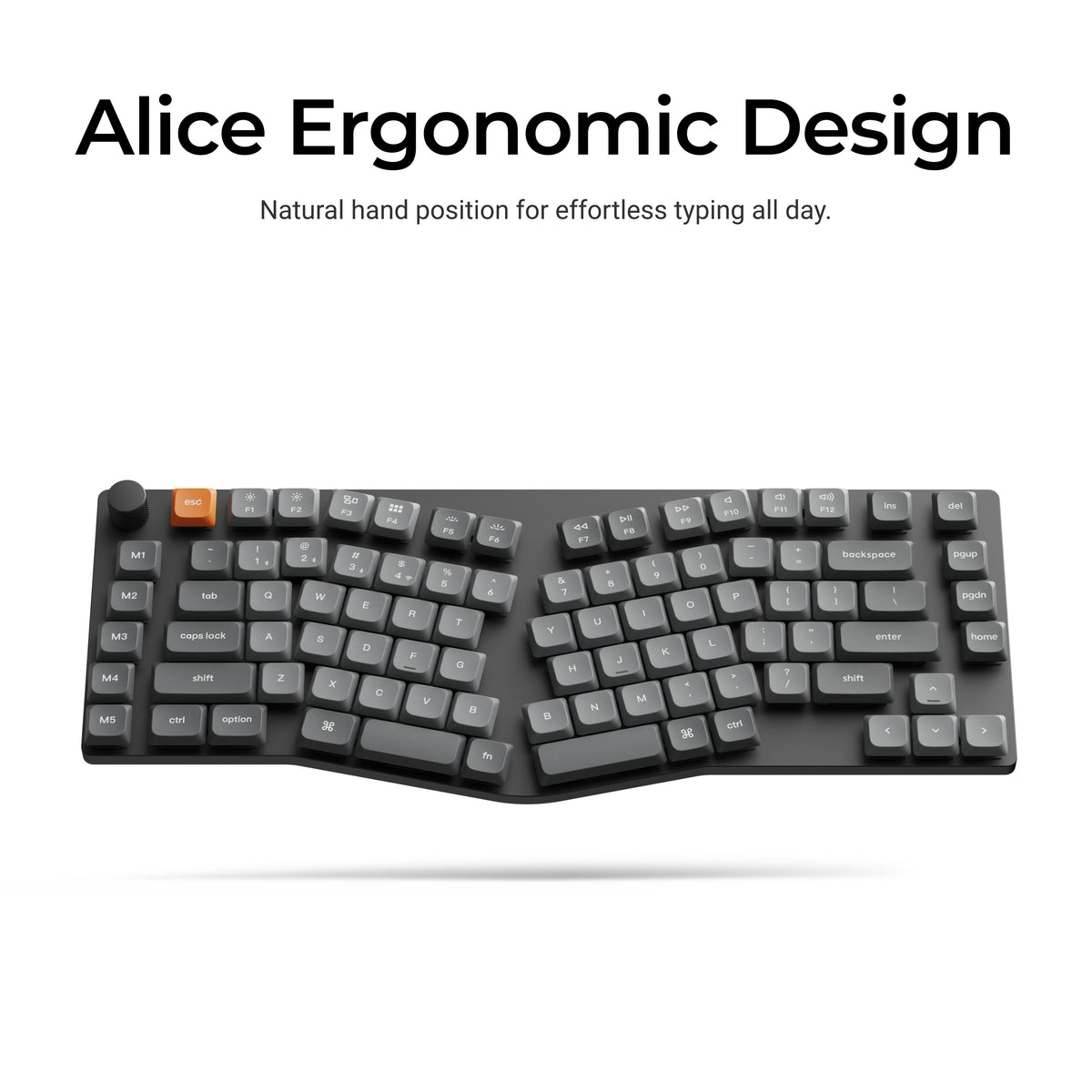 Keychron K15 Max (Alice Layout) QMK Wireless Custom Mechanical Keyboard