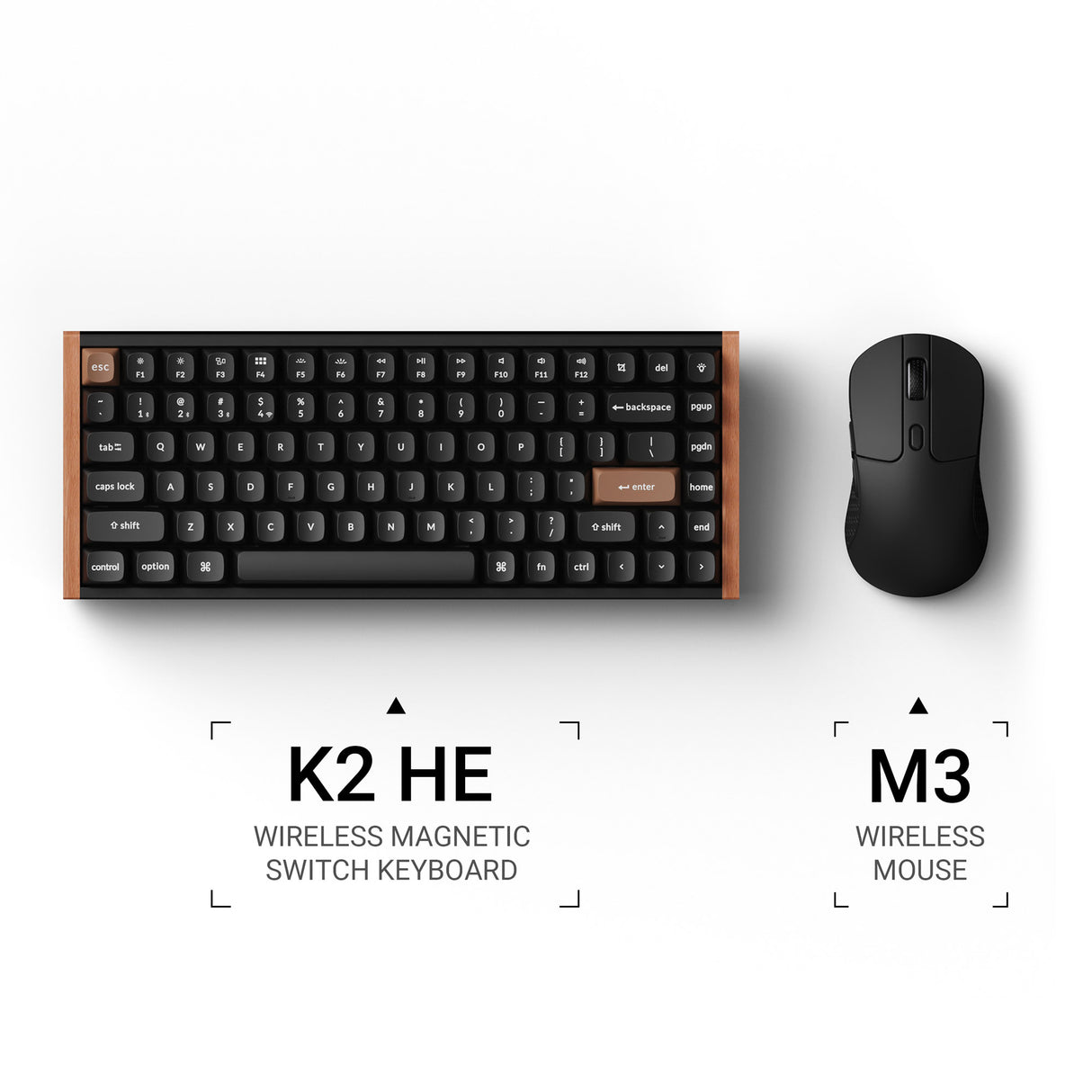 Keychron K2 HE Keyboard and M3 Lite Mouse Wireless Elite Bundle