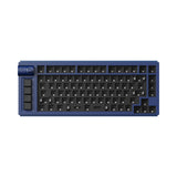 Lemokey L1 QMK VIA Wireless Custom Gaming Keyboard 75% Layout Aluminum Navy Blue Barebone for Windows Mac Linux