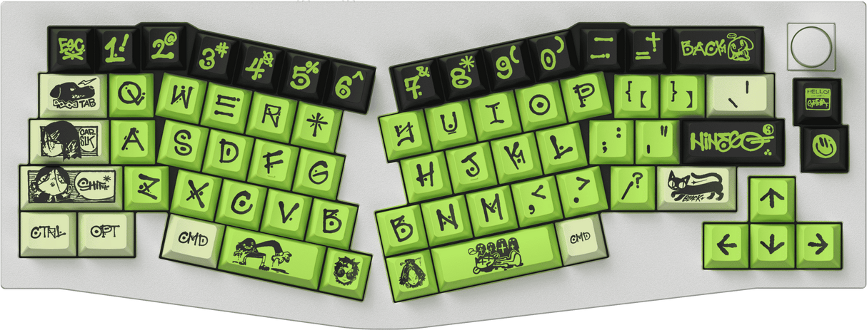 NINEGO - Cherry Profile Dye-Sub PBT Full Keycap Set