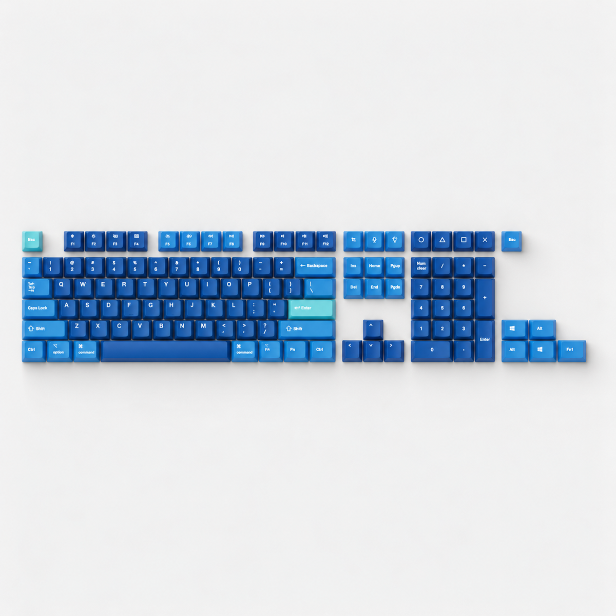 OEM Dye-Sub PBT Keycap Set - Ocean