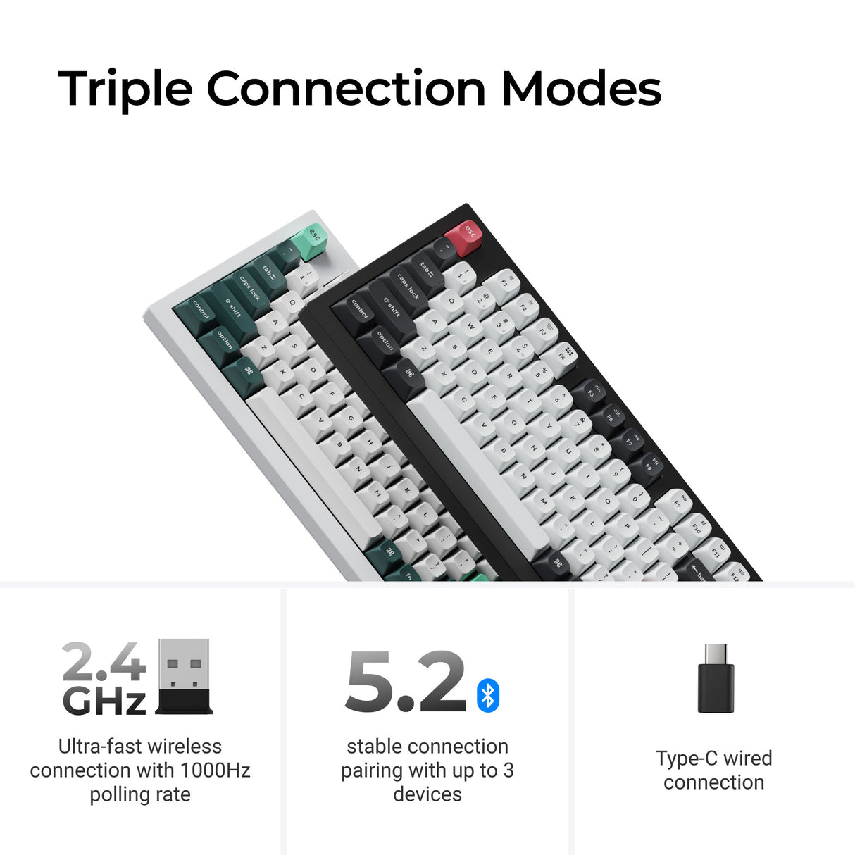 Keychron Q5 HE Triple Connection Modes