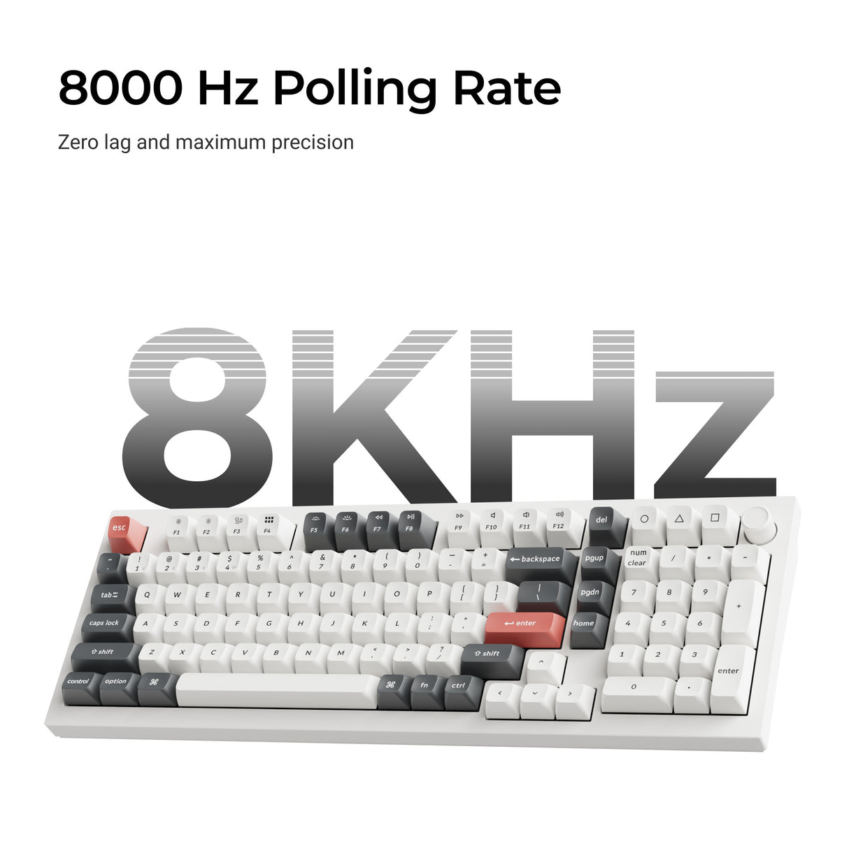 Keychron Q5_Ultra Wireless Hot Swappable Mechanical Keyboard Silk POM Switch_Polling_Rate