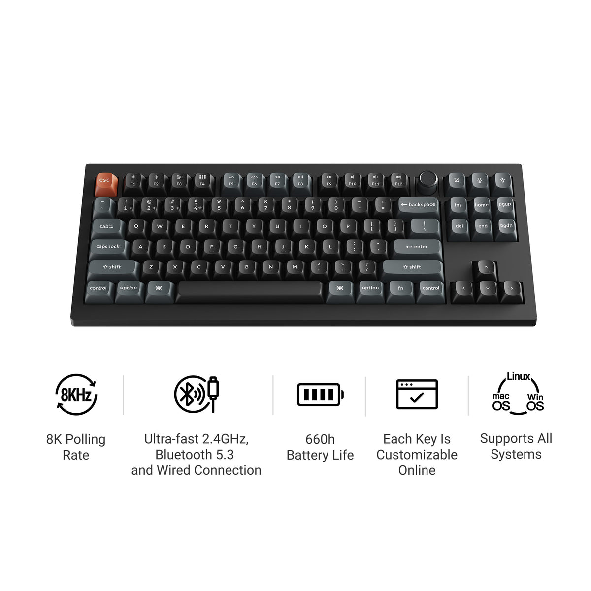 Keychron Keychron V3 Ultra 8K Wireless Custom Mechanical Keyboard