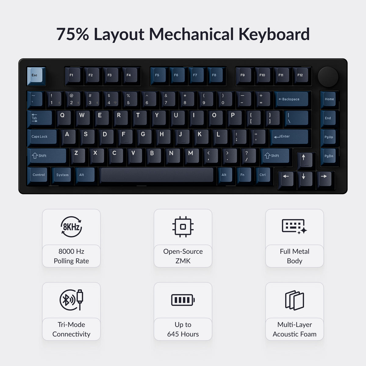 Keychron J10 Ultra 8K Wireless Custom Mechanical Keyboard