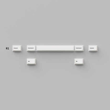 Cherry Profile Double-Shot PBT Keycaps Full Set Black on White Bow
