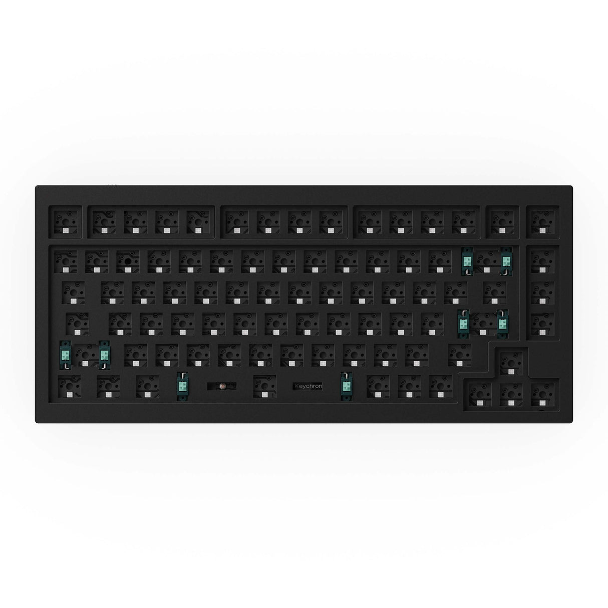 Keychron-Q1-75-percent-QMK-Custom-Mechanical-Keyboard-version-2-barebone-black