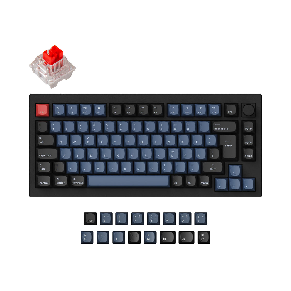 Keychron Q1 QMK Custom Mechanical Keyboard ISO Layout Collection - Ver