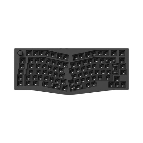 Keychron Q10 Pro QMK/VIA wireless custom mechanical keyboard 75 percent Alice layout full aluminum black frame for Mac Windows Linux with RGB backlight hot-swappable barebone ISO