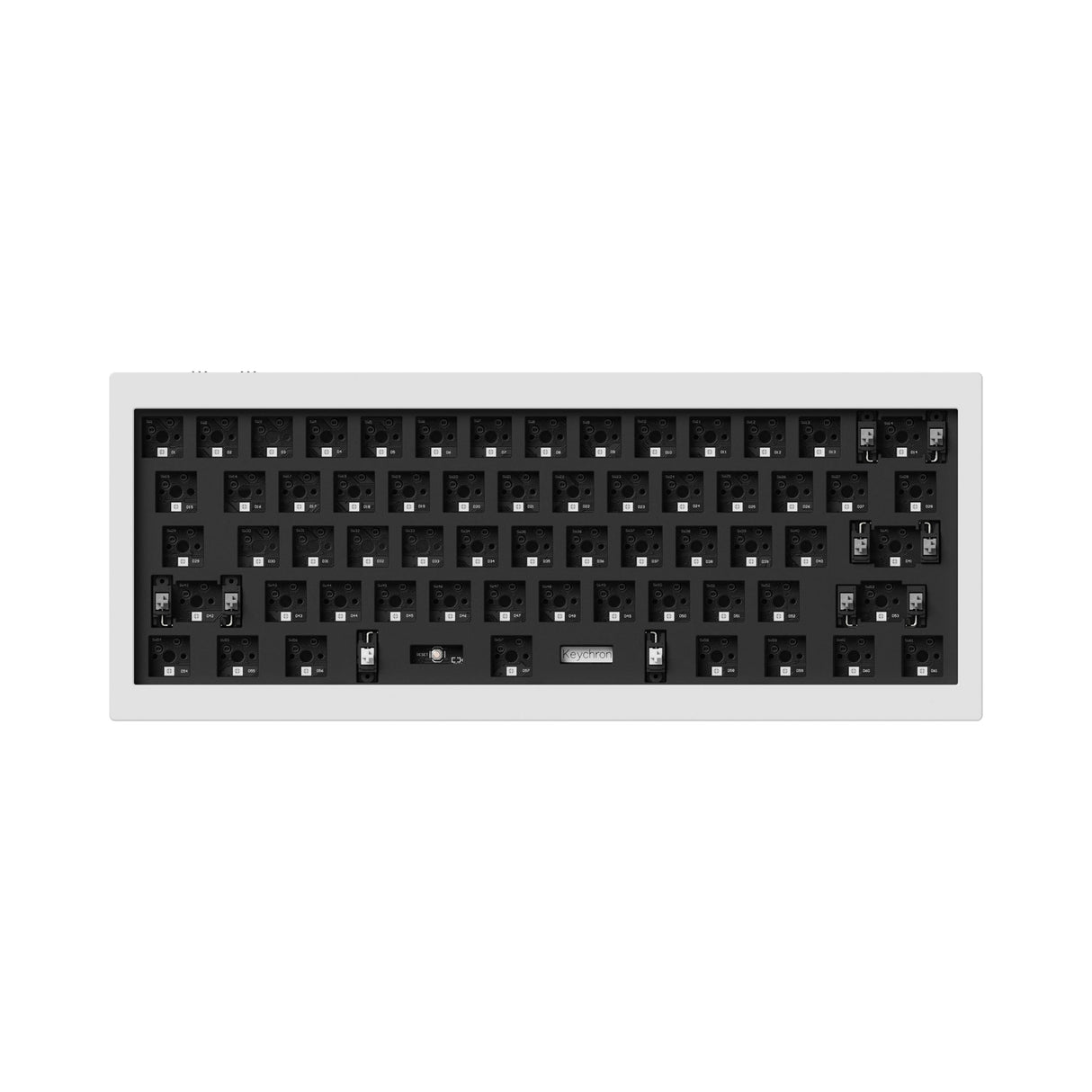 Keychron Q4 Pro QMK/VIA wireless custom mechanical keyboard 60 percent layout full aluminum white frame for Mac WIndows Linux with RGB backlight and hot-swappable barebone