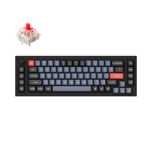 Keychron Q65 Custom Mechanical Keyboard Gateron G Pro Red Switch