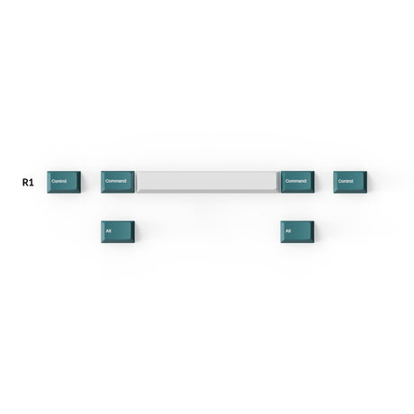 Keychron double shot PBT Cherry profile full set keycap set white mint for ANSI ISO WKL layout