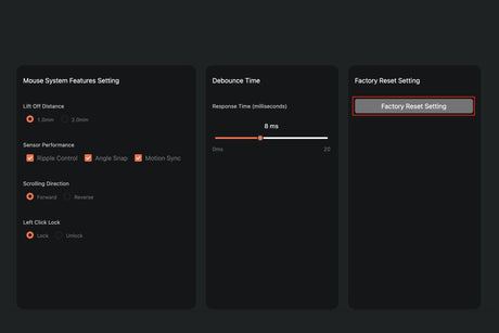 How to Make Mouse Factory Reset Setting on Launcher