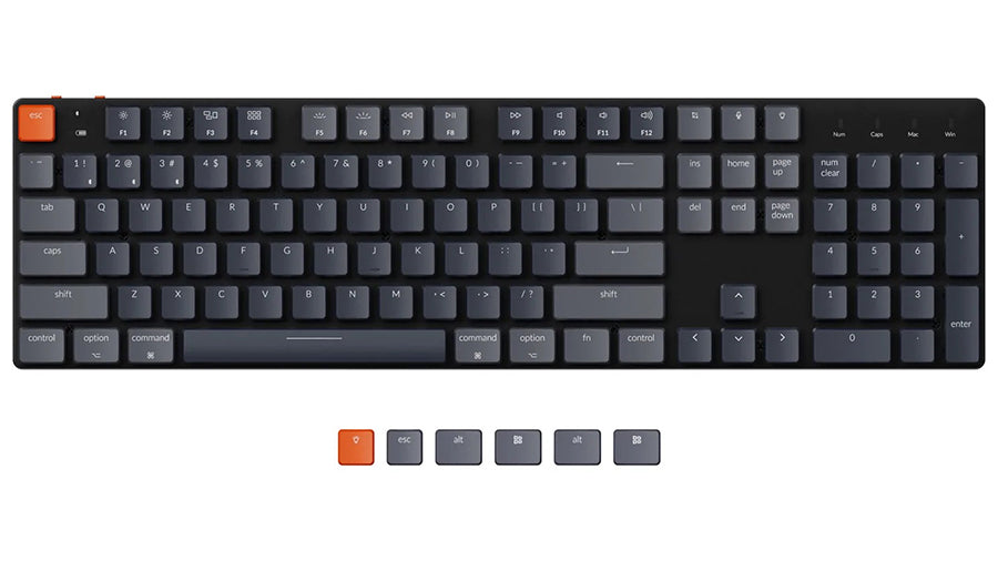 Keychron K5 SE Ultra Slim Low Profile Wireless Mechanical Keyboard For Mac Windows RGB Backlight Gateron Mechanical Switch