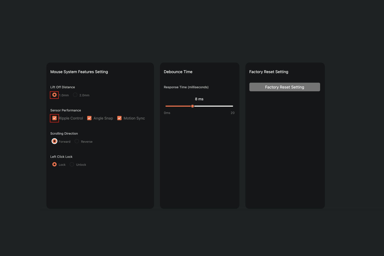 How to Set Mouse System Features Setting on Launcher