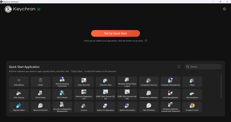 How to use Quick Start on the launcher