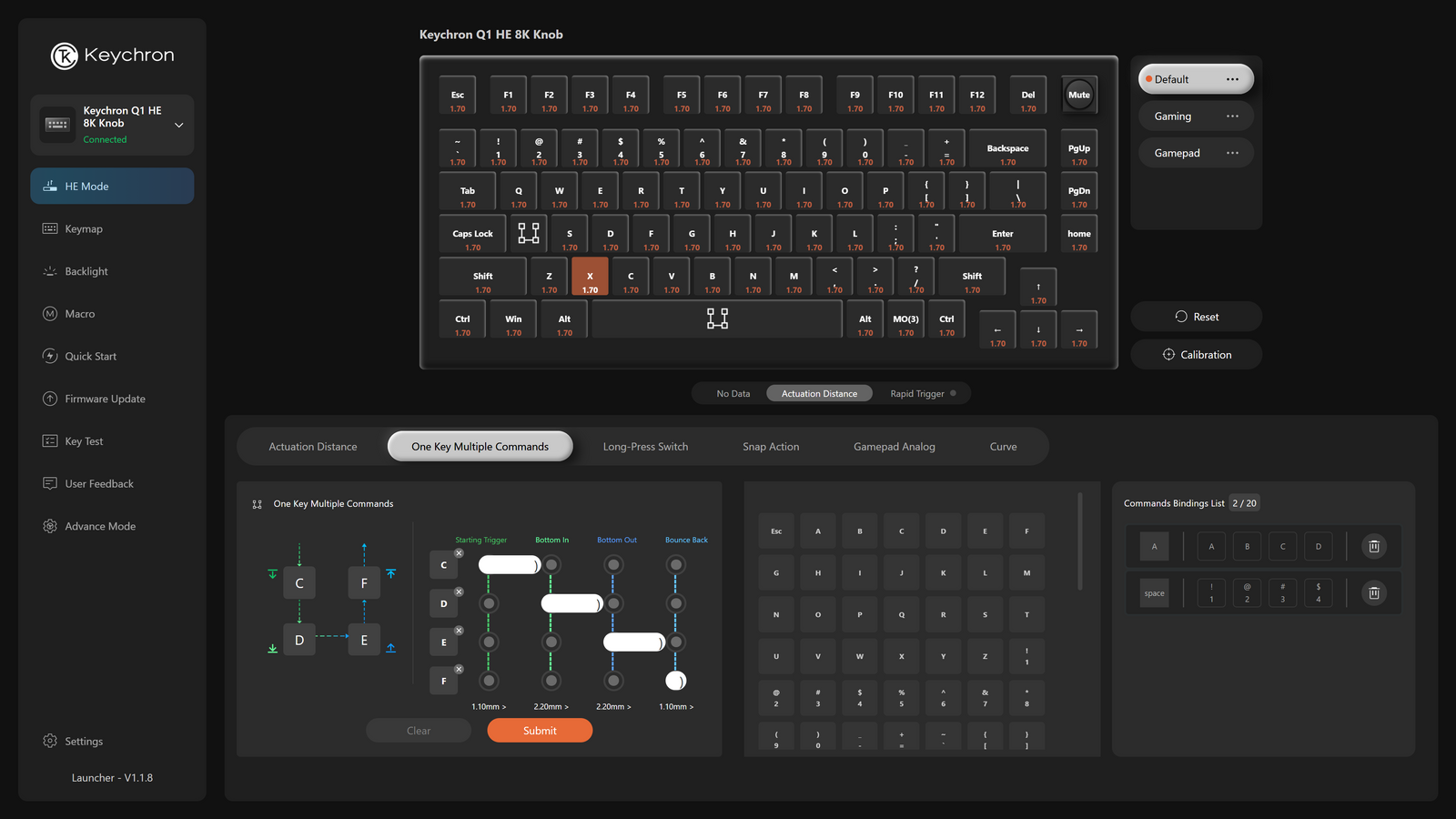 How to Set One Key Multiple Commands on Launcher