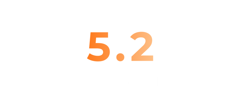 Bluetooth 5.2 com até três dispositivos