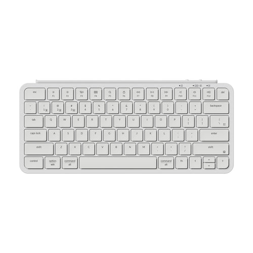 Keychron B1 Pro Ultra Slim Wireless Keyboard 75 Percent Layout for Mac Windows and Android Ivory White