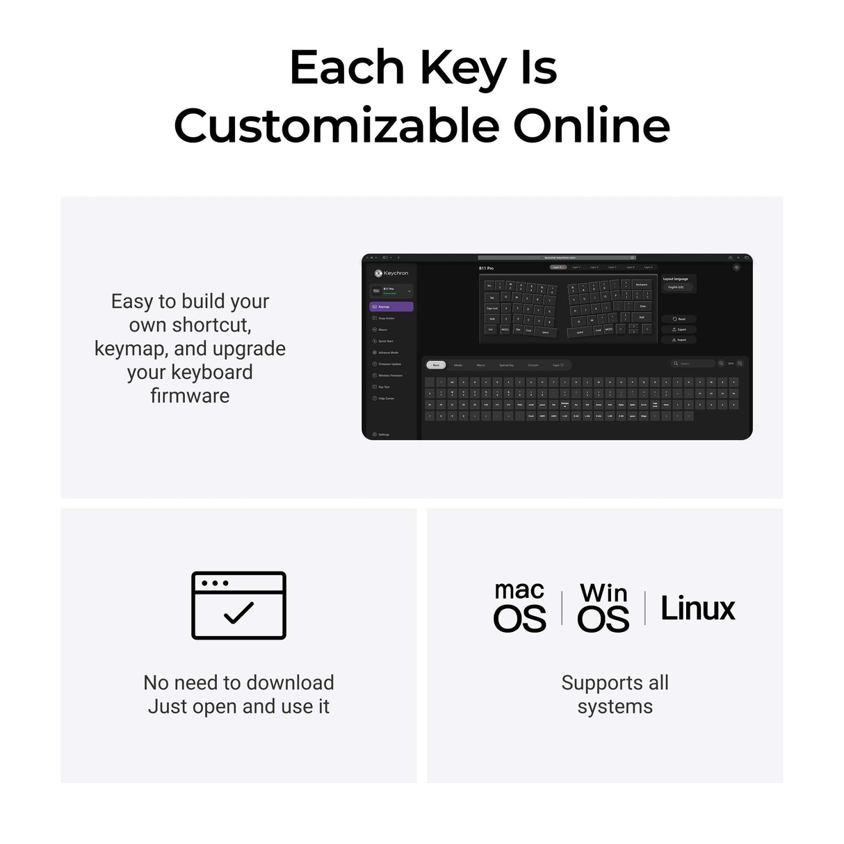 Keychron B11 Pro Customize on Keychron Launcher