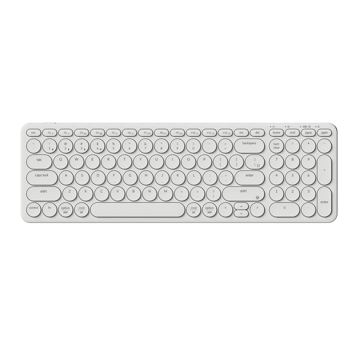 B4 Pro Ultra-slim Wireless Keyboard Ivory White