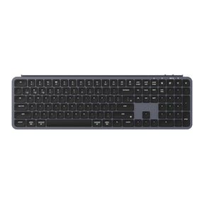 Keychron B6 Pro Ultra Slim Wireless Keyboard full size Layout for Mac Windows Linux Space Gray