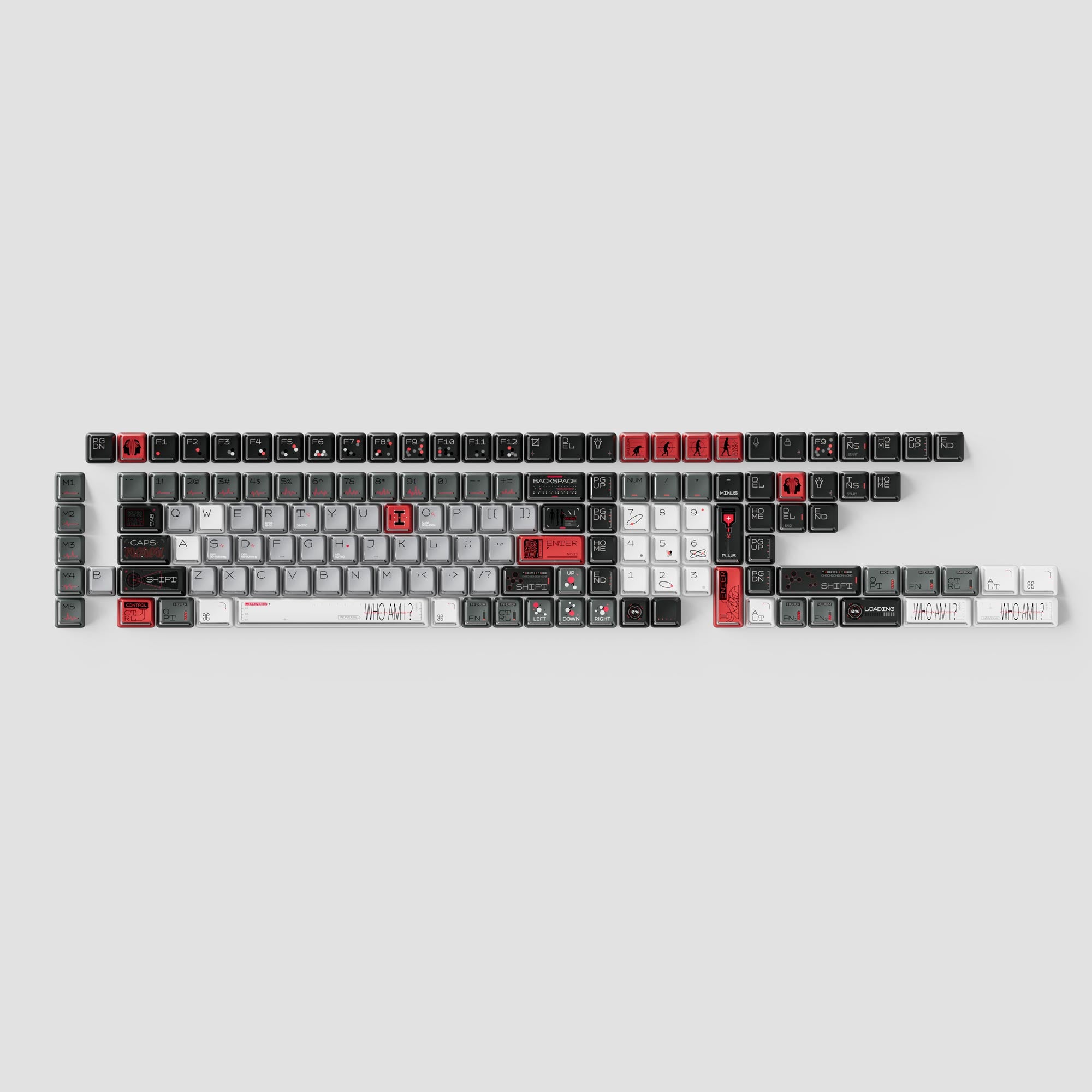 Arsenal - Nuclear Power Shine-through Dye-Sub PBT Keycap Set