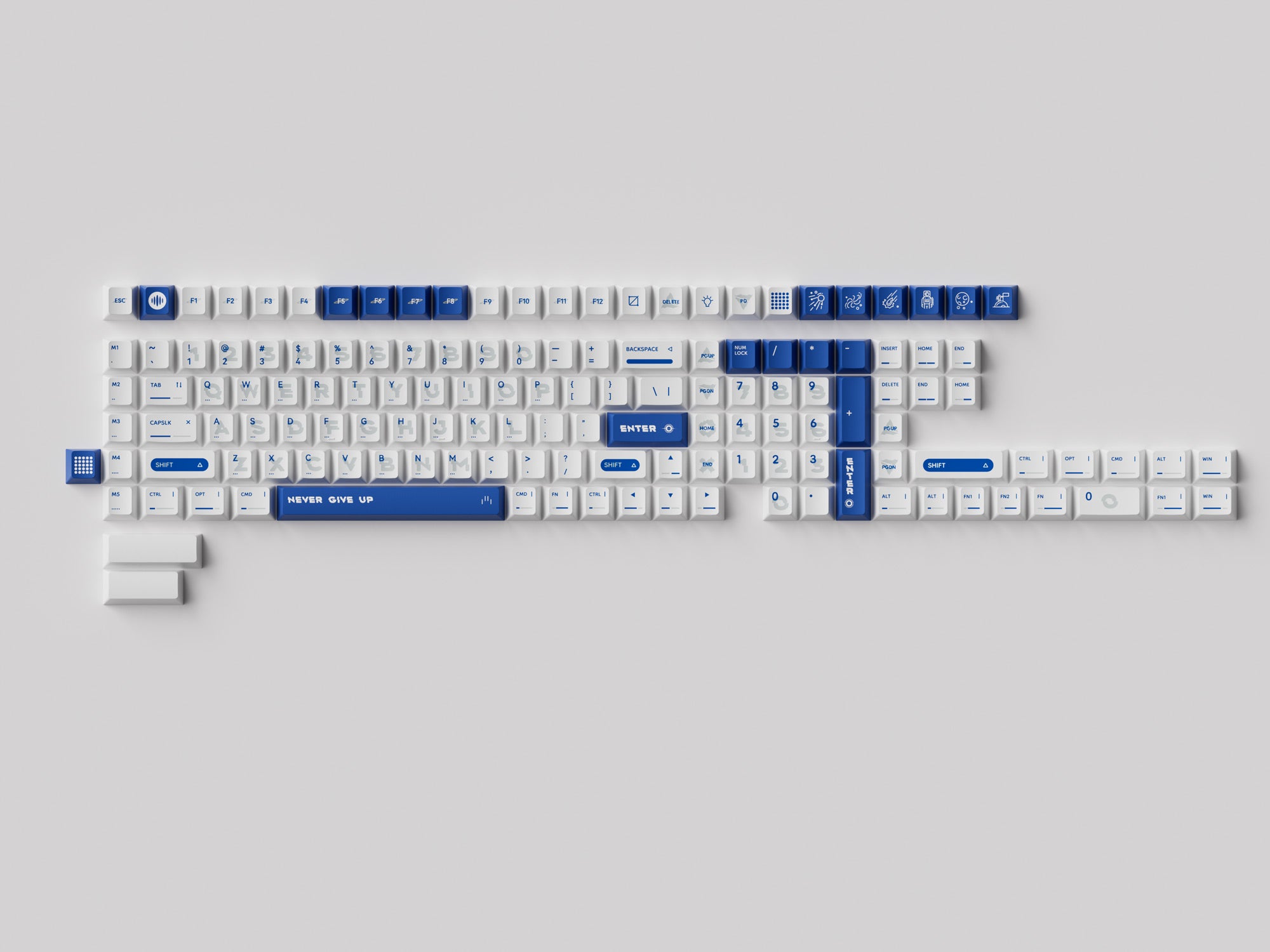 Blue Planet Dye-Sub PBT Full Keycap Set - Thumbnail 2