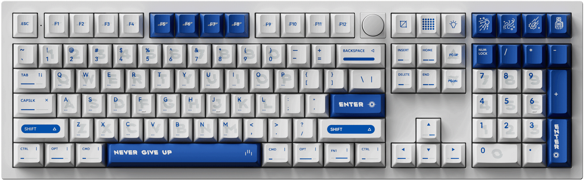 Blue Planet Dye-Sub PBT Full Keycap Set - Thumbnail 5