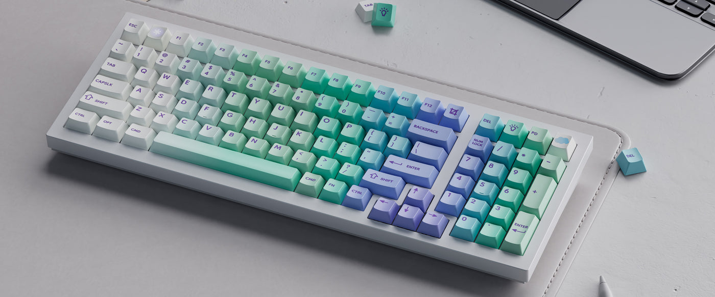 Cloud and Snow - Cherry Profile Dye-Sub PBT Full Keycap Set
