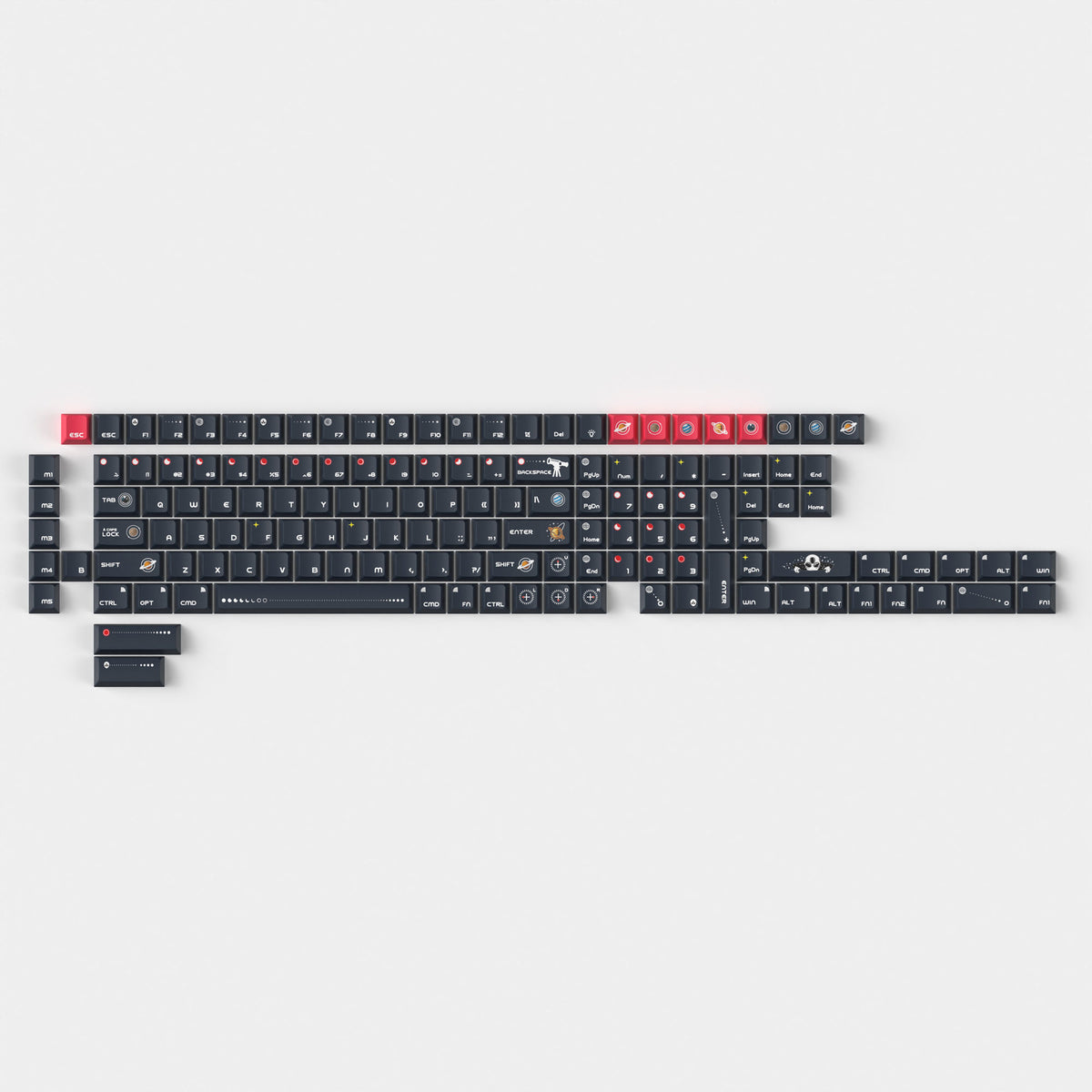 Cosmic Galaxy - Cherry Profile Dye-Sub PBT Full Keycap Set – Keychron