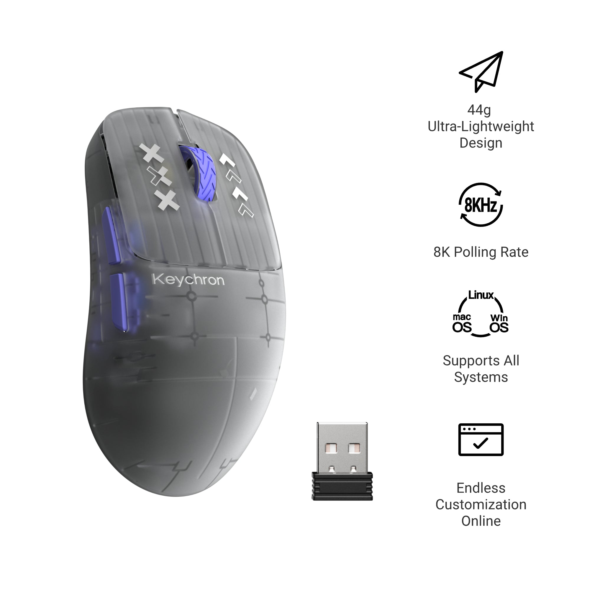 Keychron G3 Ultra Light Wireless Mouse